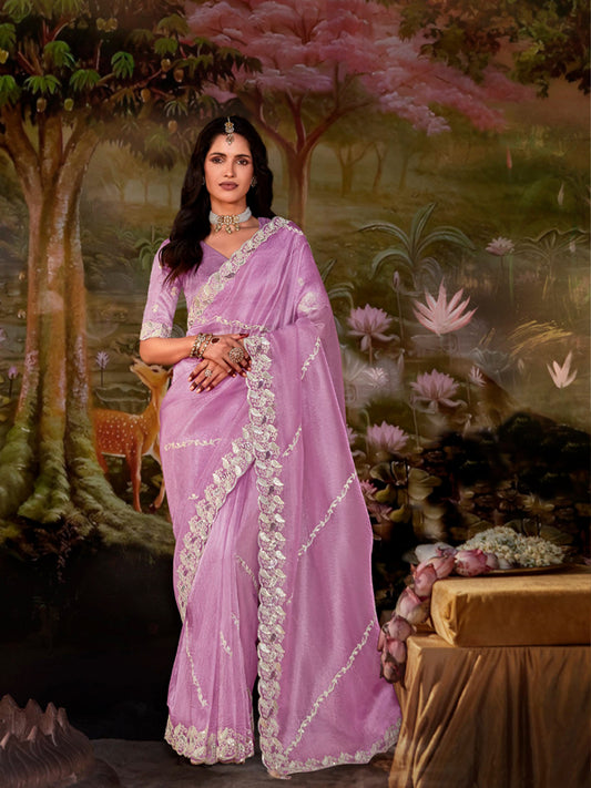 Mauve Designer Saree Kajal X Kimora