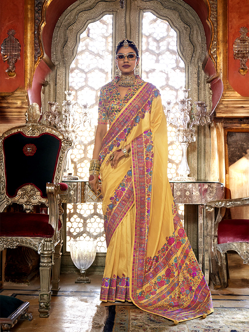 Yellow Designer Saree Padmaja