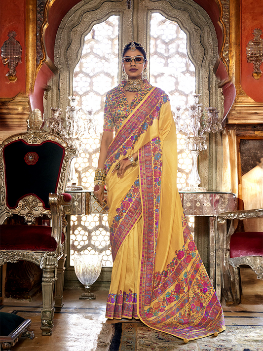 Yellow Designer Saree Padmaja