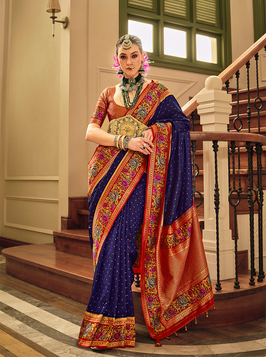 Blue Designer Saree Amaya