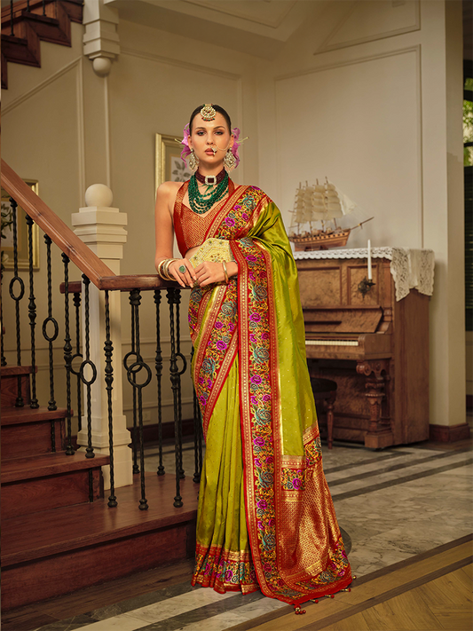 Light Green Designer Saree Amaya