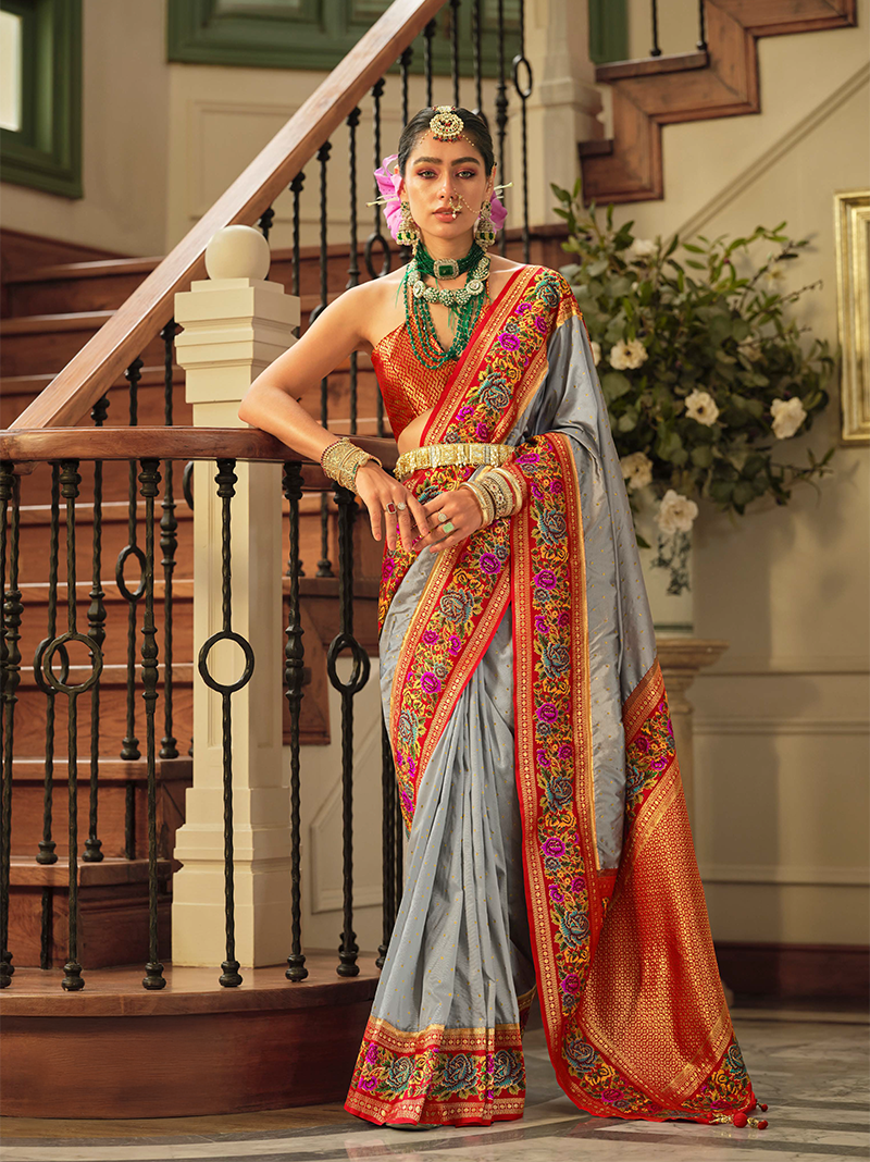 Gray Designer Saree Amaya