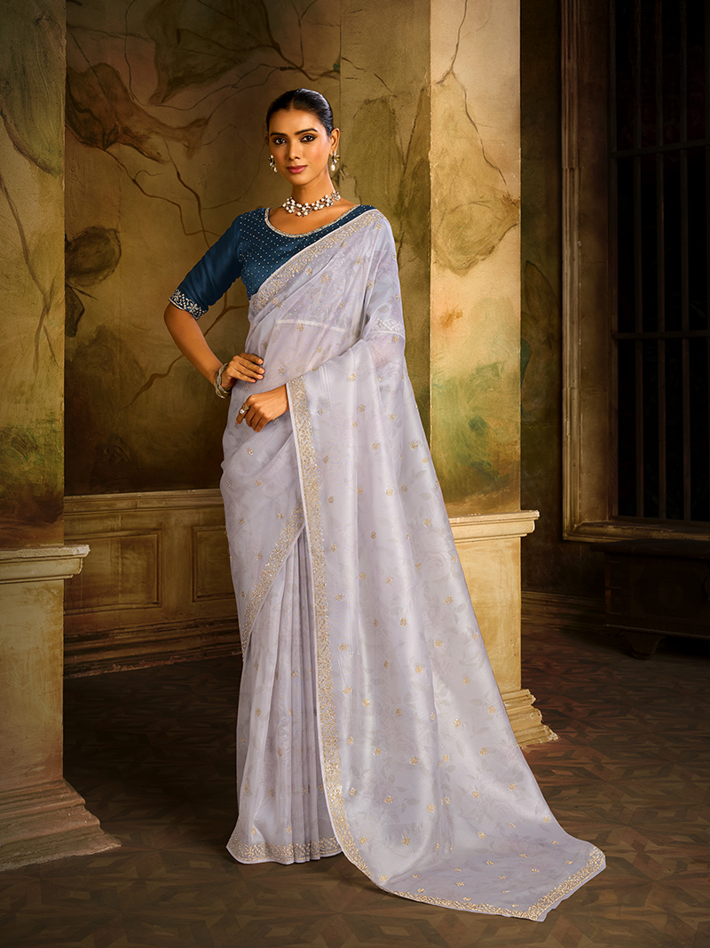 White  Designer Saree Vaani