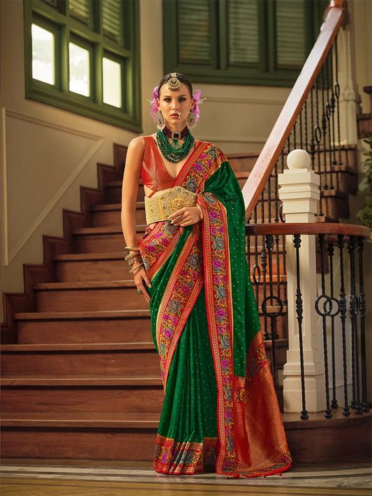 Green Designer Saree Amaya